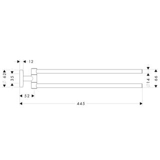 Полотенцедержатель Hansgrohe Logis 40512000